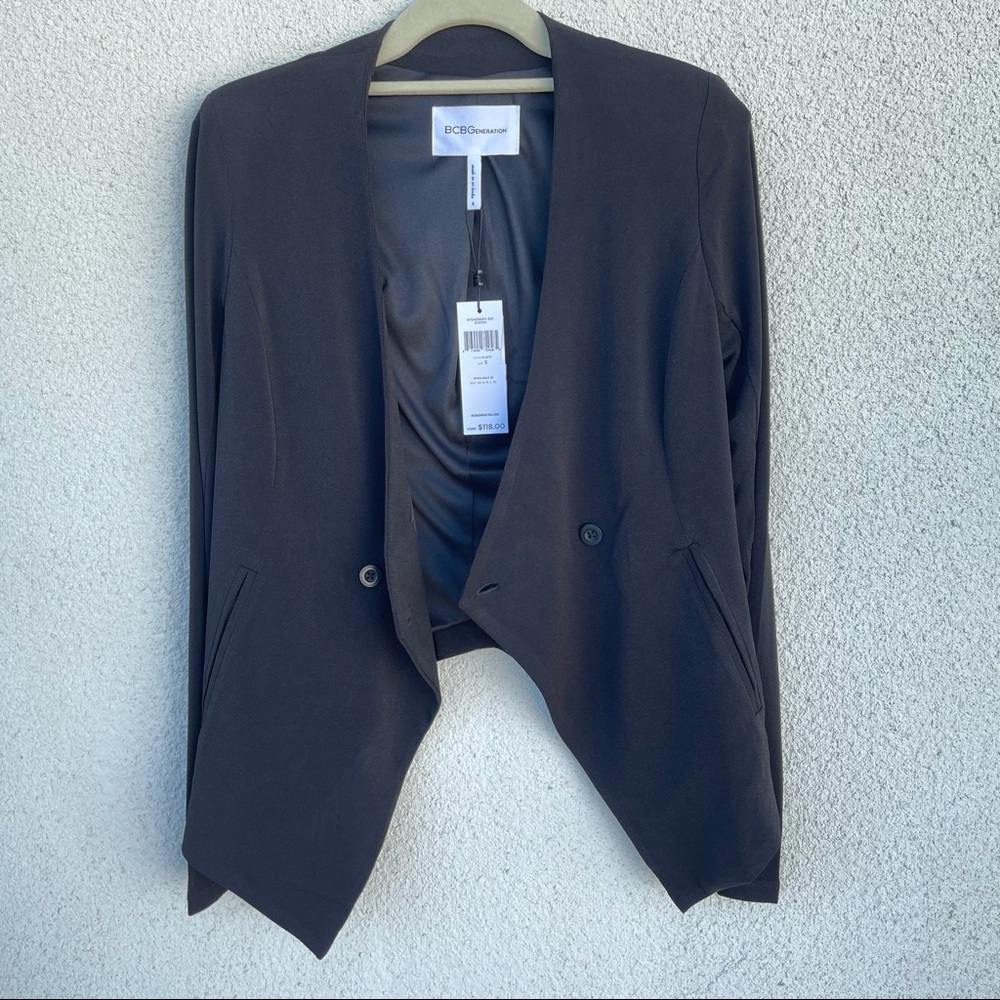 BCBGeneration Tuxedo Style Black Blazer NWT 
Size Small